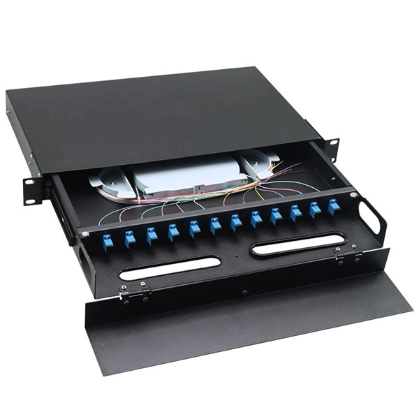Fusion splice box under the fiber optic cable