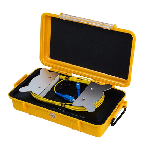 How to set up a fiber optic splitter on a single optical fiber 