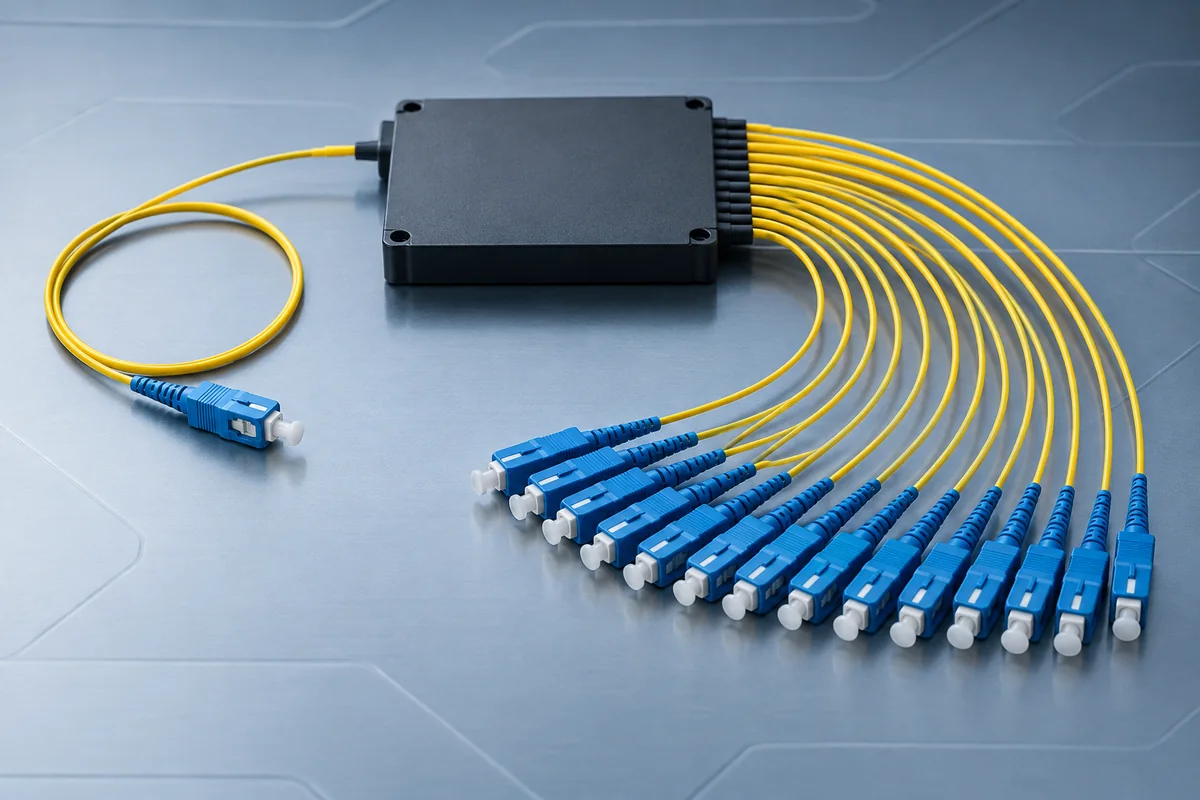 PLC optical splitter module